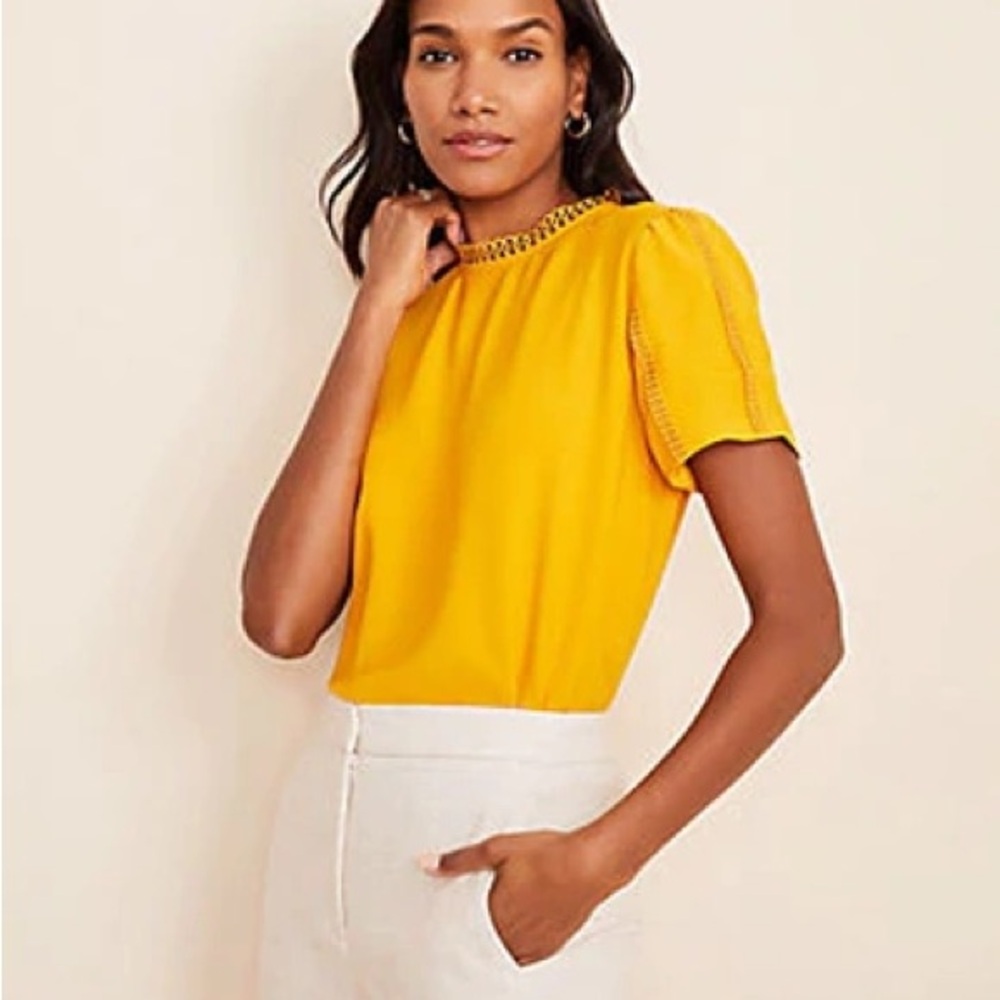 Ann Taylor Yellow Women's Top